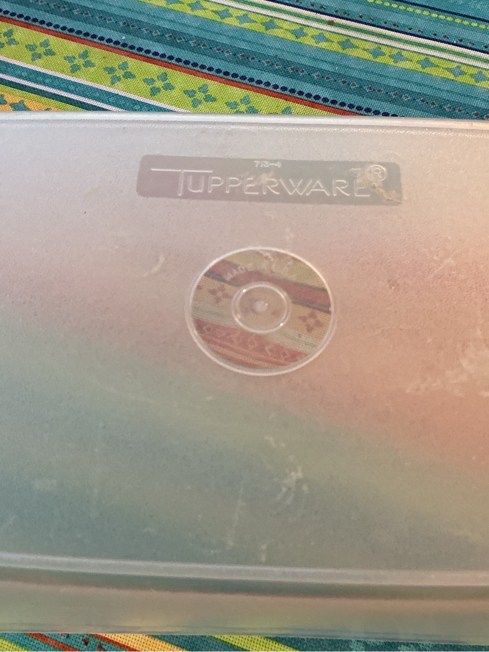 Tupperware Pak-n-Store Rectangular Container with red seal - Picture 3 of 8